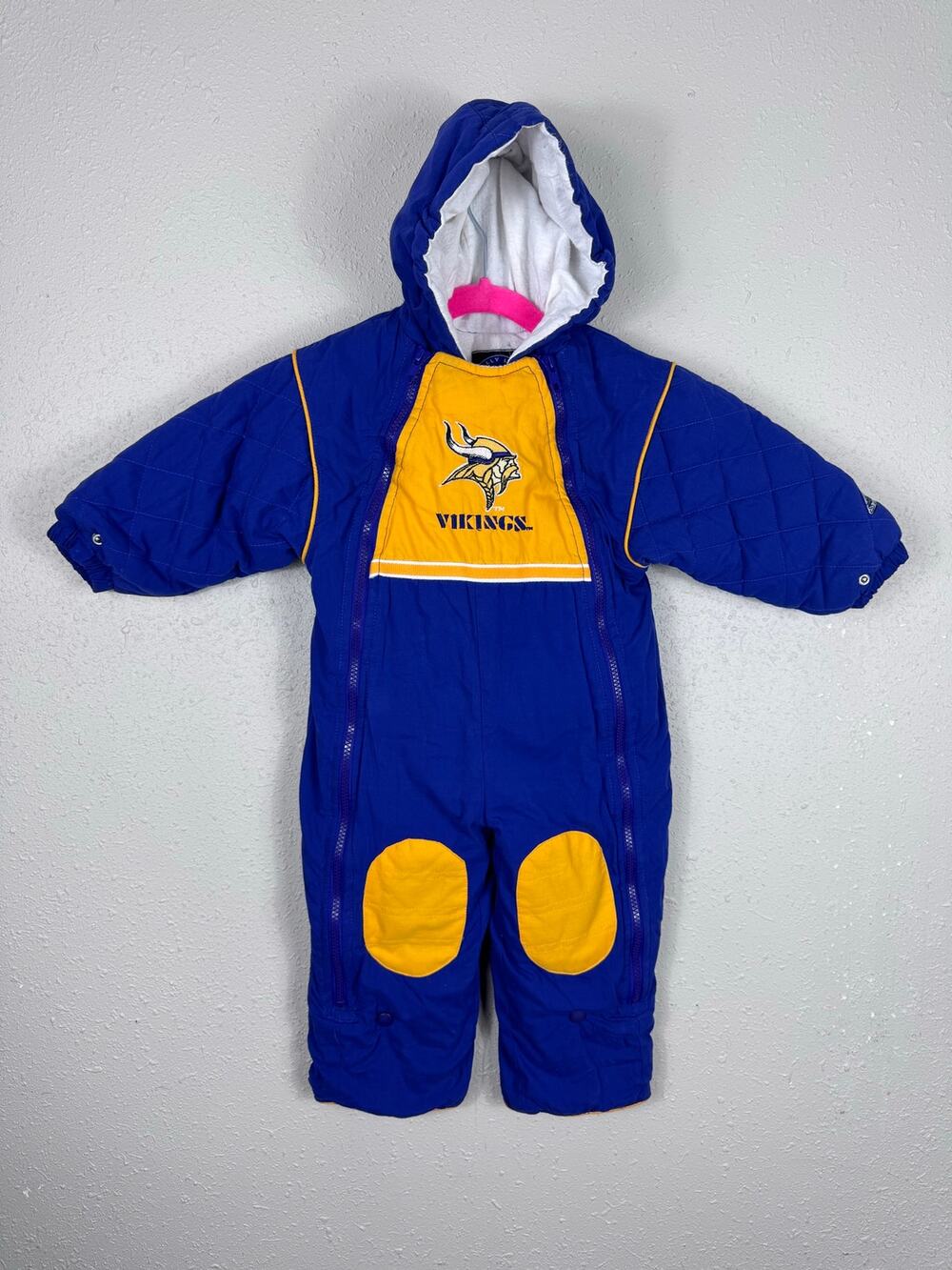 Vintage 1980's Minnesota Vikings Snowsuit Size 18 Months